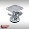 Service Caster 4" Stainless Steel Double Pedal Floor Truck Lck w/Top Plate SCC-SSFL400DP - alternate 3